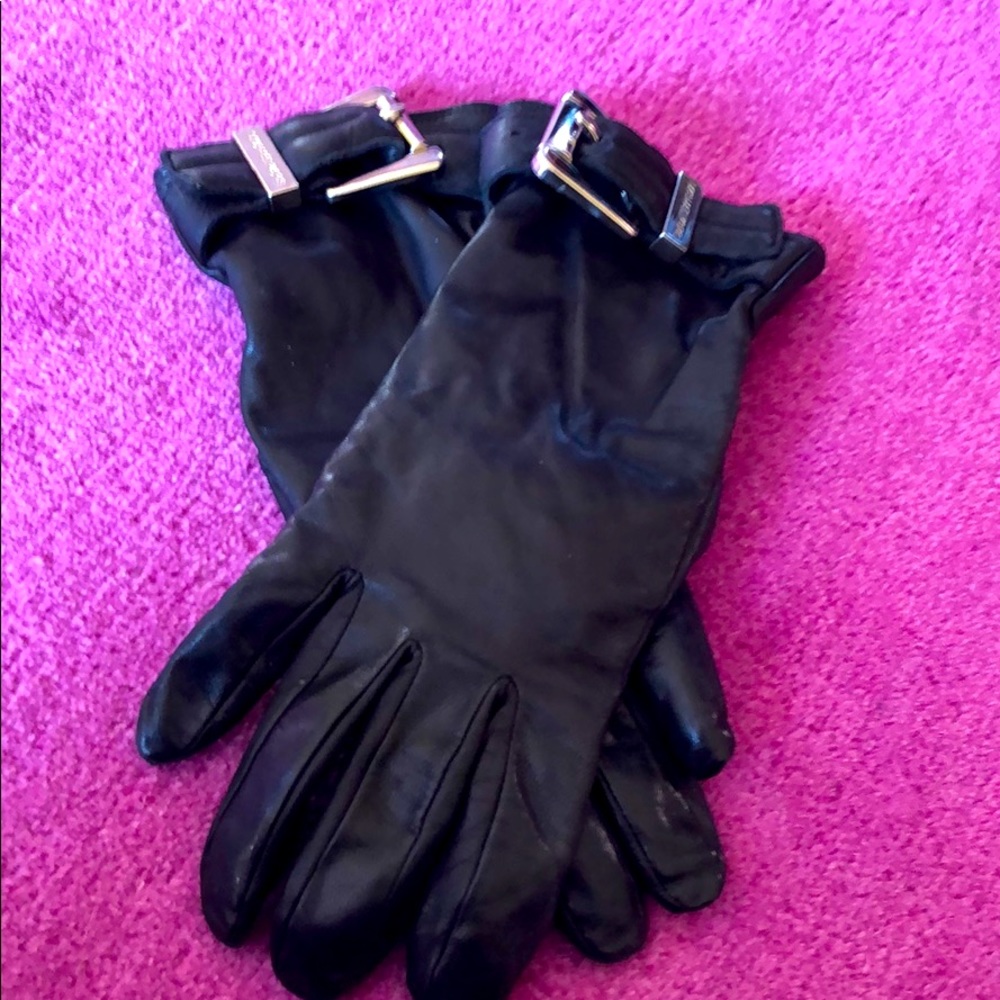 Michael Kors Black leather gloves